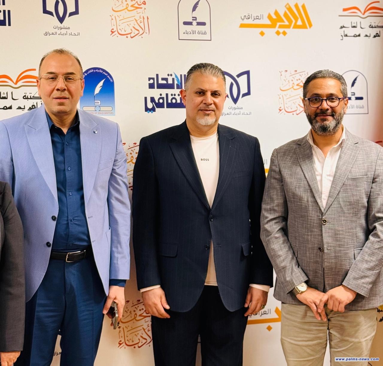 رئيس نخيل عراقي مجاهد أبو الهيل يباركُ لرئيس اتحاد الأدباء وأمينه العام ويؤكد دعمه للاتحاد الجديد